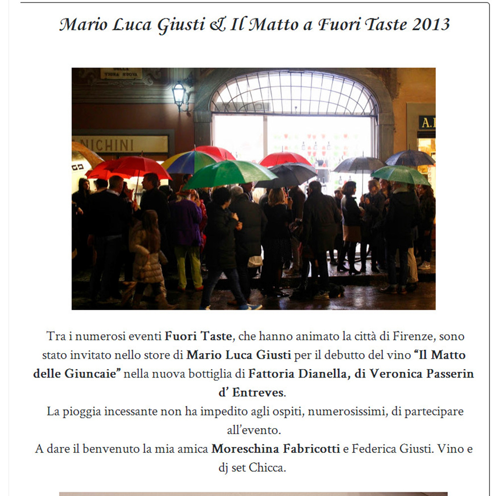 Mario Luca Giusti & Il Matto a Fuori Taste 2013