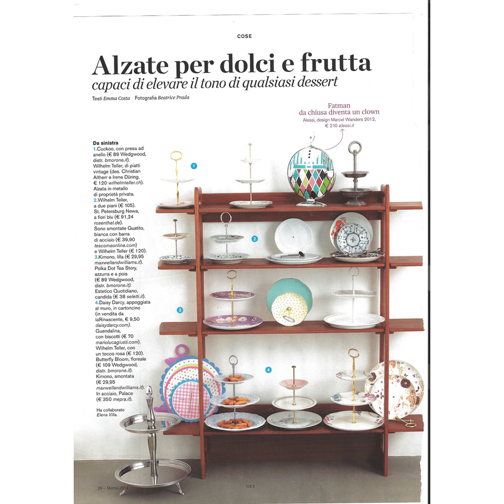 Alzate per dolci e frutta