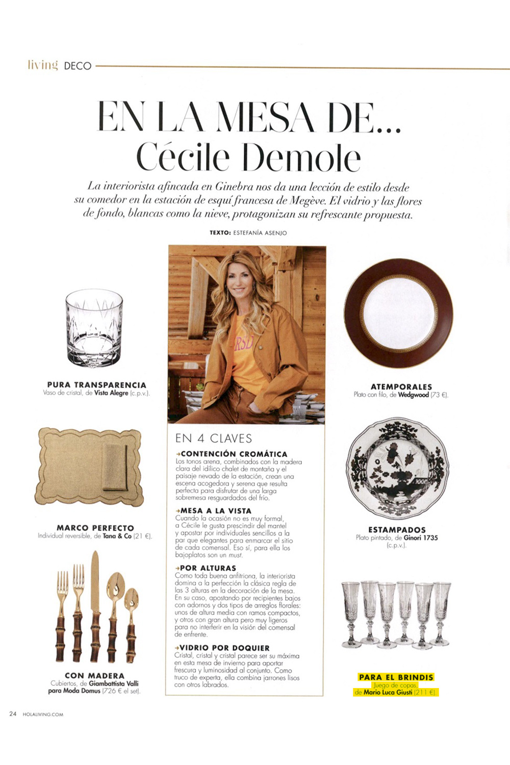 En La Mesa De Cécile Demole