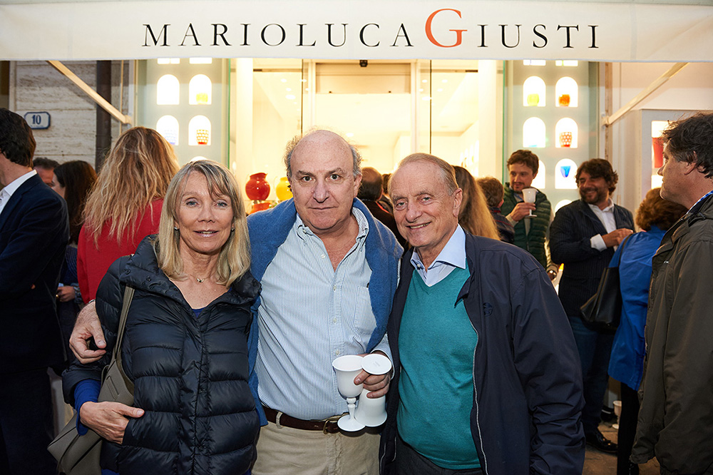 Opening Boutique Forte dei Marmi Mario Luca Giusti con Evelyn e Mario Razzanelli