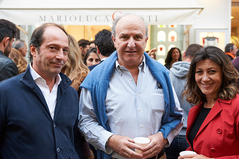 Opening Boutique Forte dei Marmi Stefano Morici, Mario Luca Giusti e Romina Morici