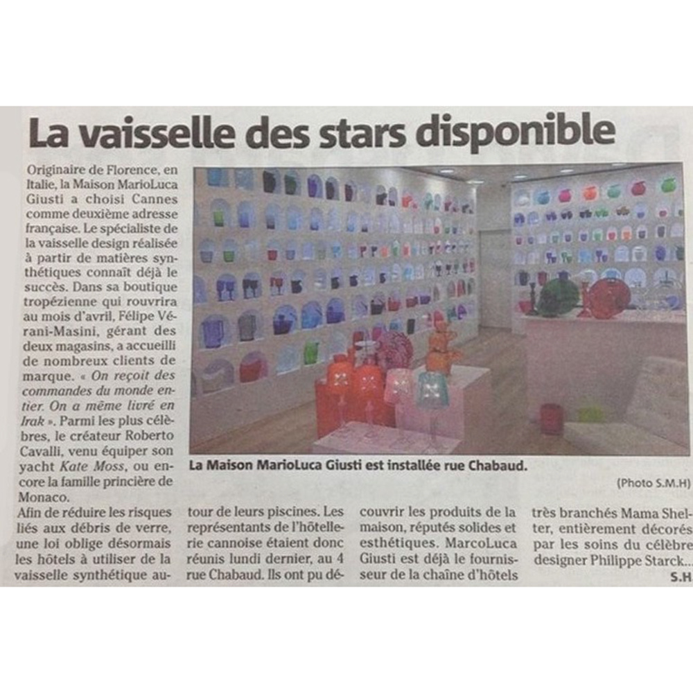 La vaisselle des stars disponible