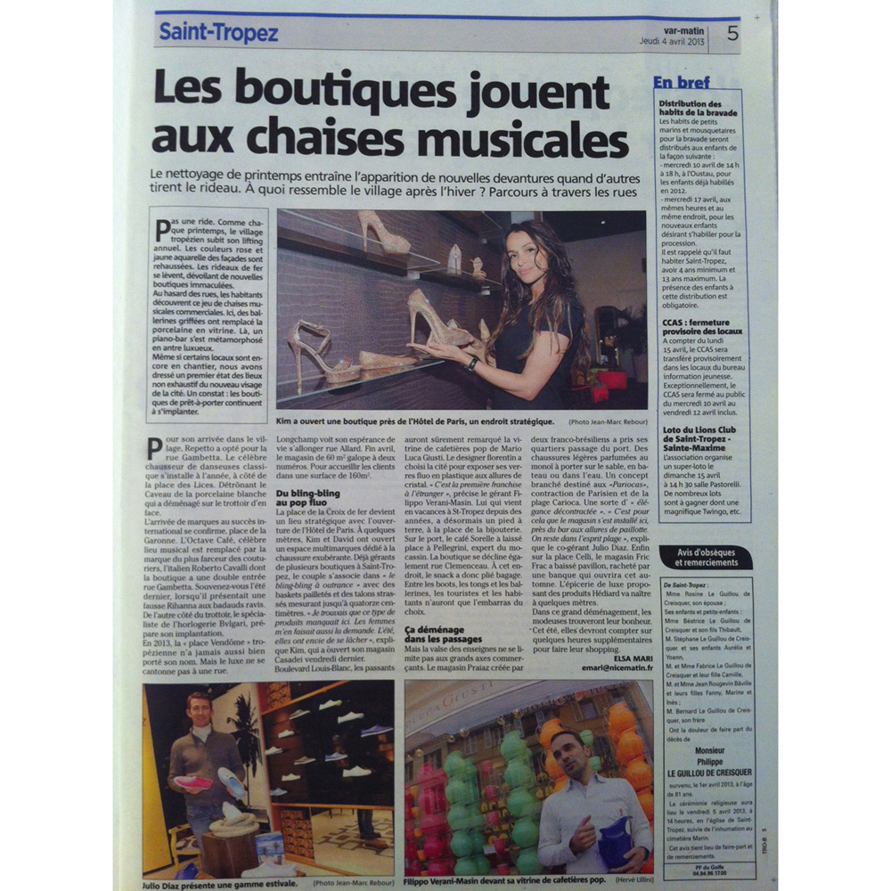 Les boutiques jouent aux chaises musicales