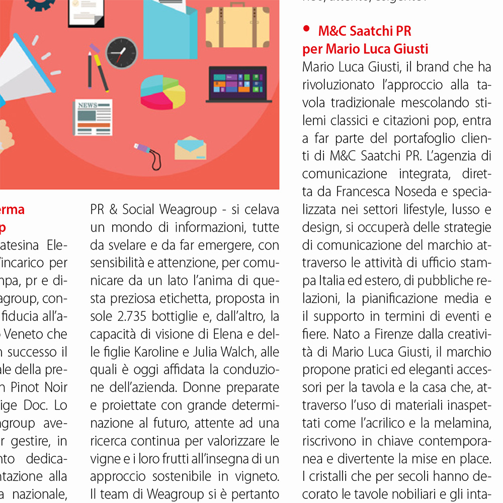 M&C Saatchi PR per Mario Luca Giusti