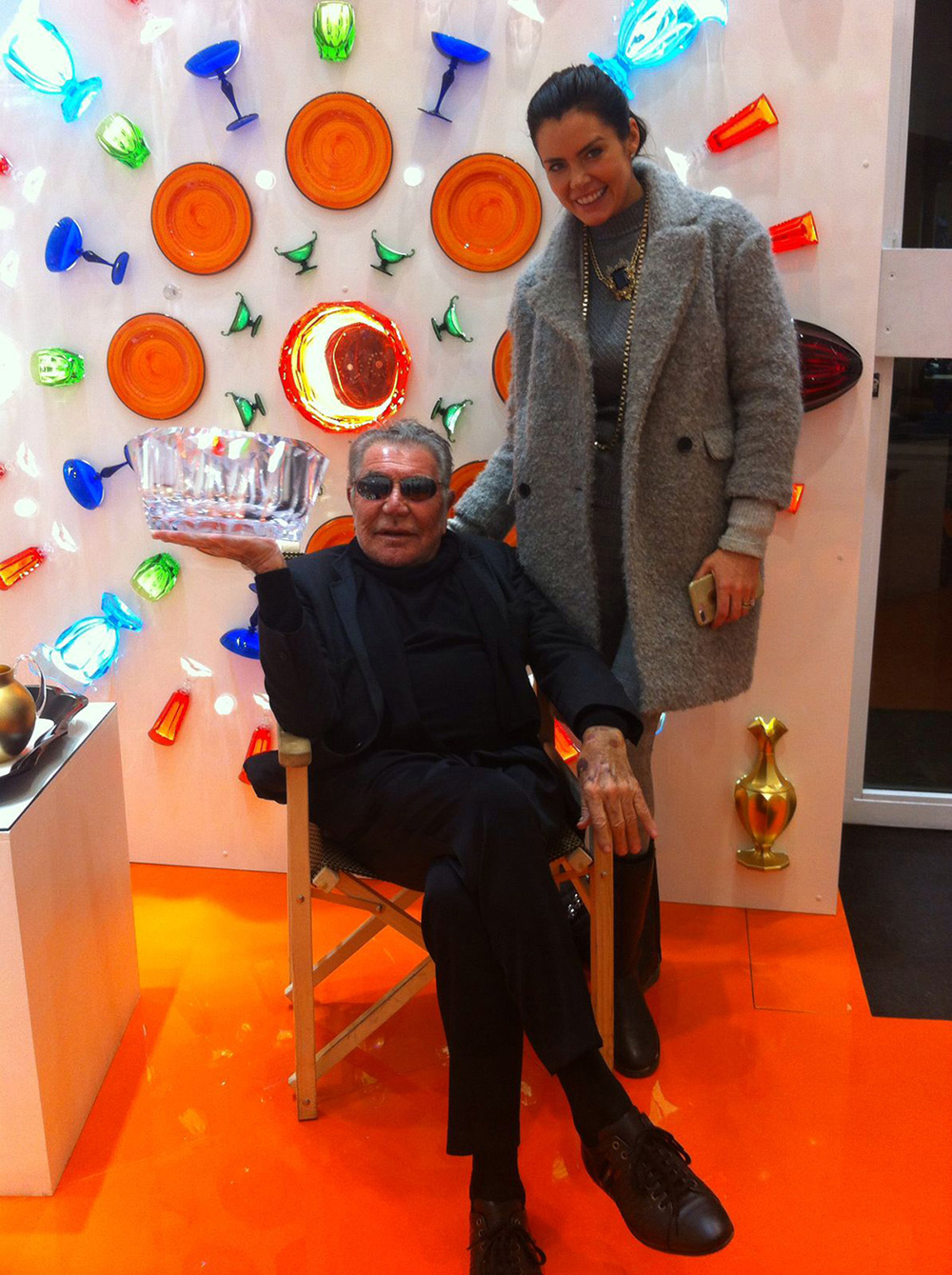 Roberto Cavalli e Sandra Nilsson