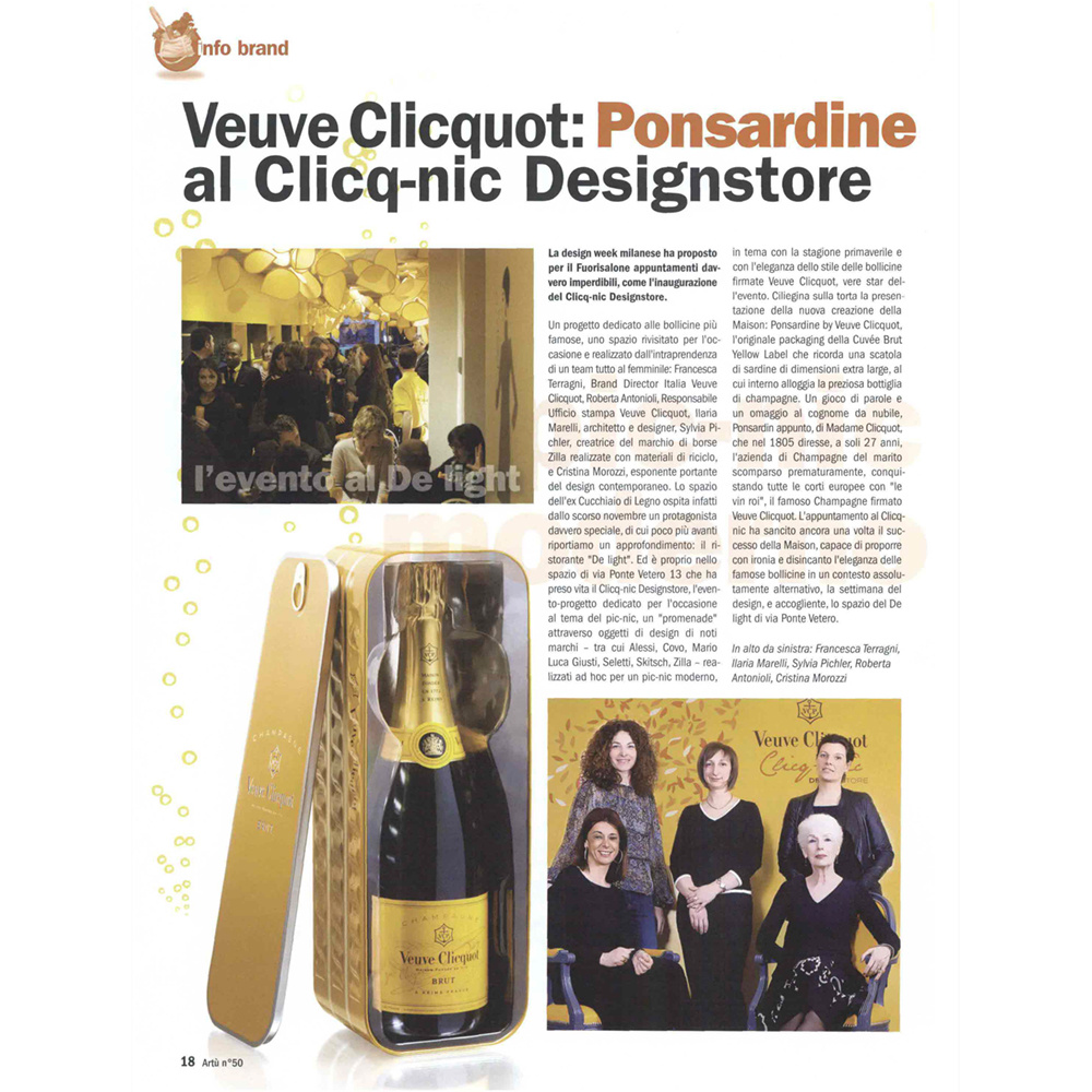 Veuve Clicquot: Ponsardine al Clicq-nic Designstore