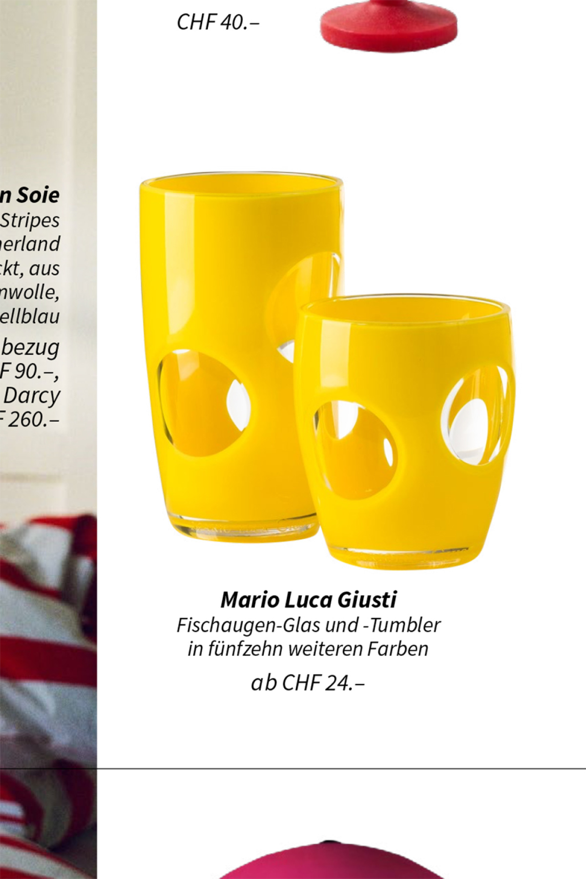 Mario Luca Giusti - Set Bicchieri Acqua Wiston Trasparente • Natalia  Celiento Store